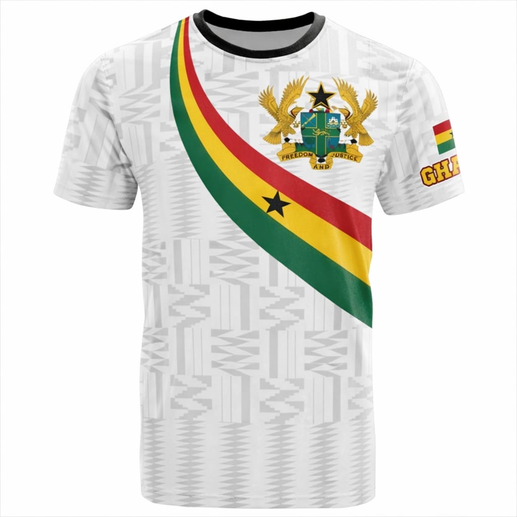 Ghana Black Star Kente Heritage Jersey- White