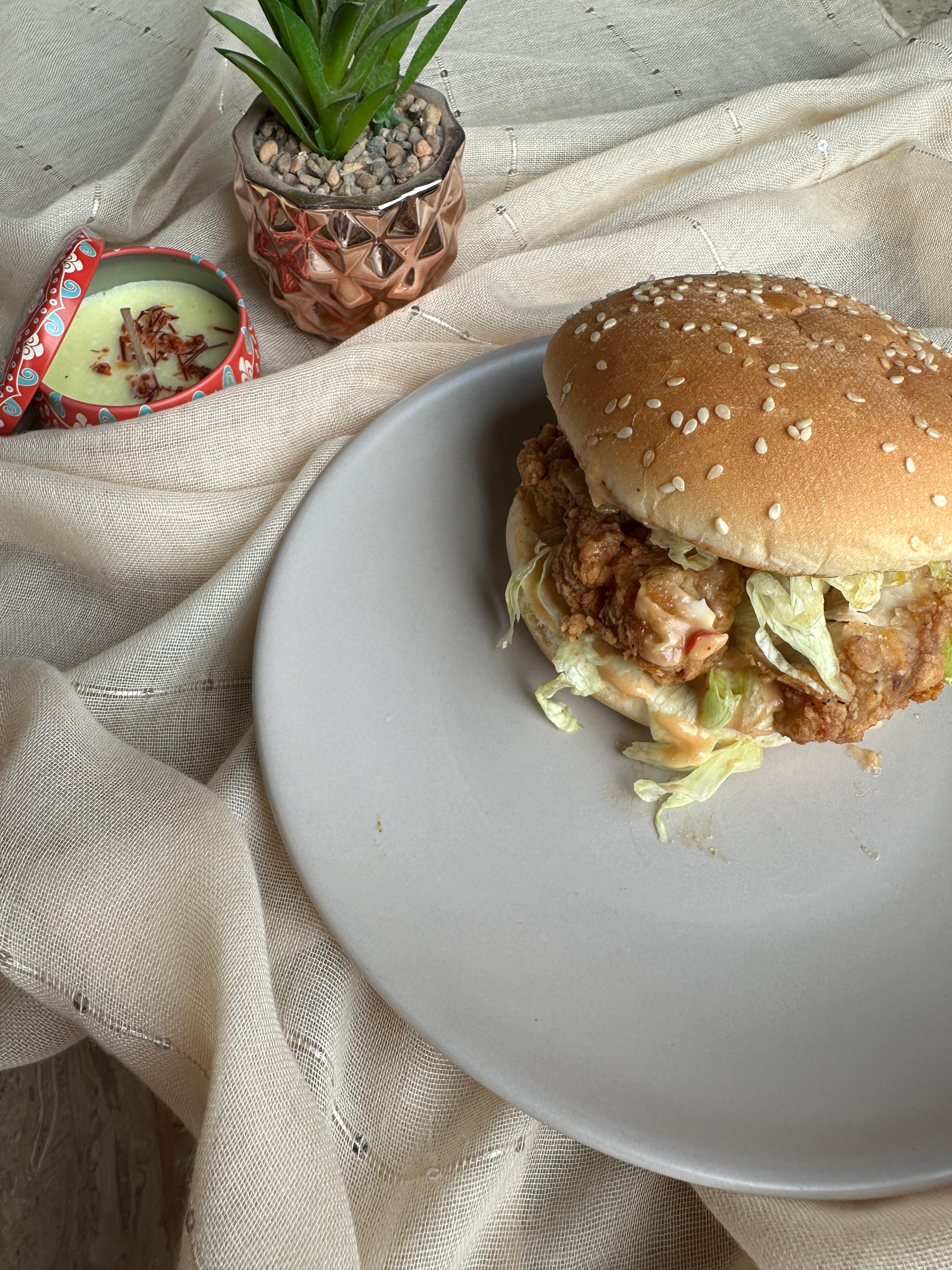 Crispy Fried Chicken Burger