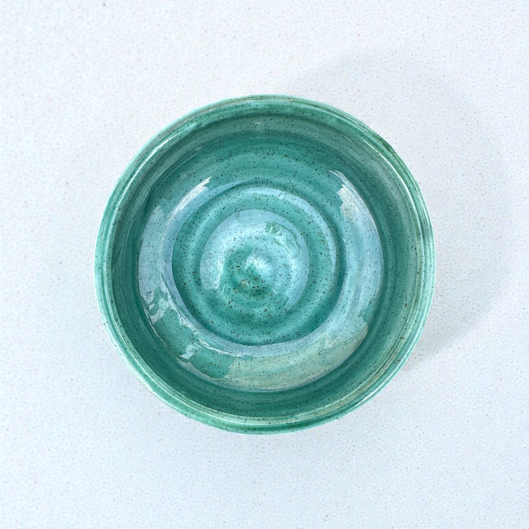Green Ceramic Smudge Bowl