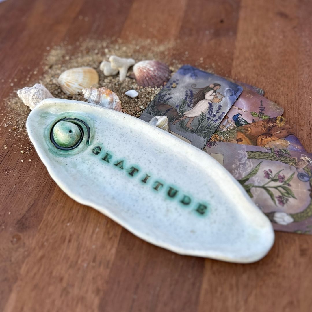 Gratitude Ceramic Incense Holder