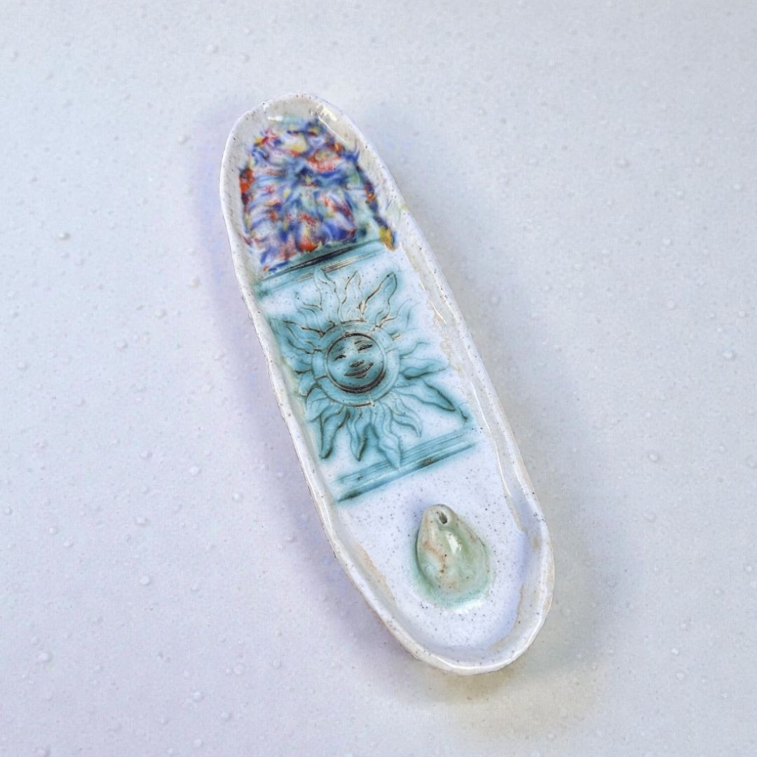 Sun Energy Ceramic Incense Holder