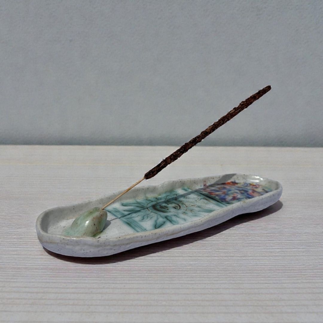 Sun Energy Ceramic Incense Holder