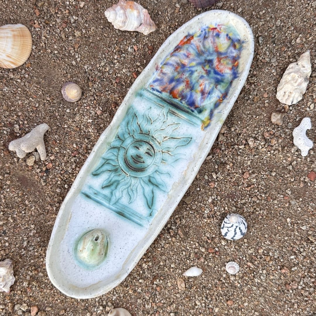 Sun Energy Ceramic Incense Holder