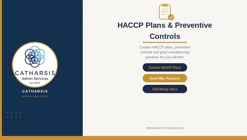 HACCP Plans & Preventive Controls Service
