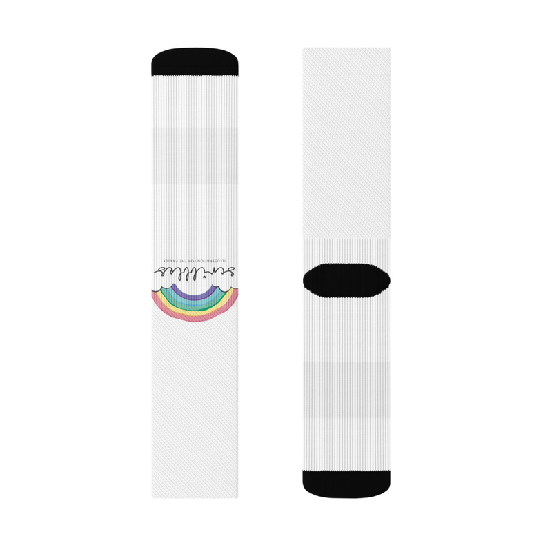 Meias Rainbow Scribbles