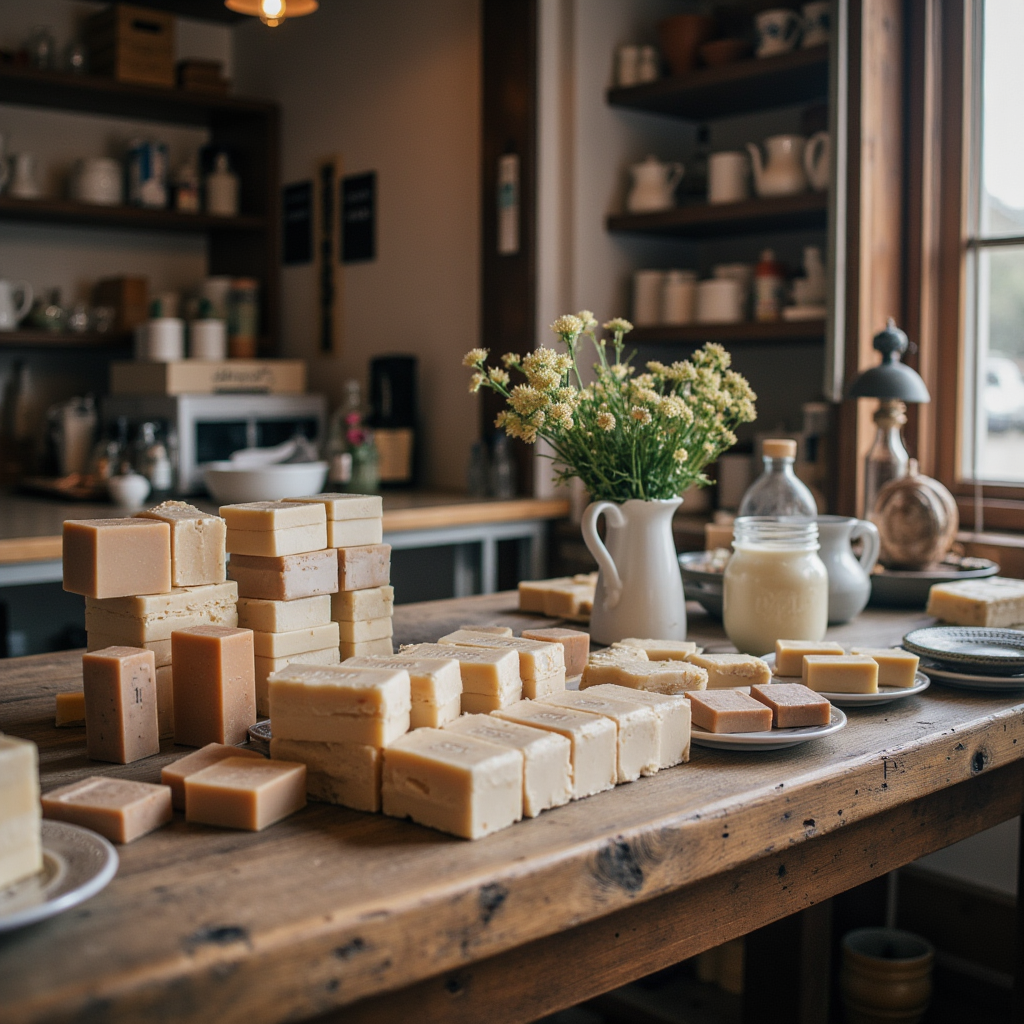 Handgemaakte Tallow Zeep met Kurkuma Turmeric Warm Aards en Krachtig