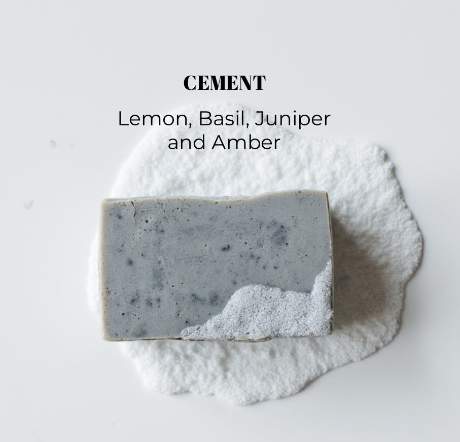 Natural Handmade Beef Tallow Soap CEMENT