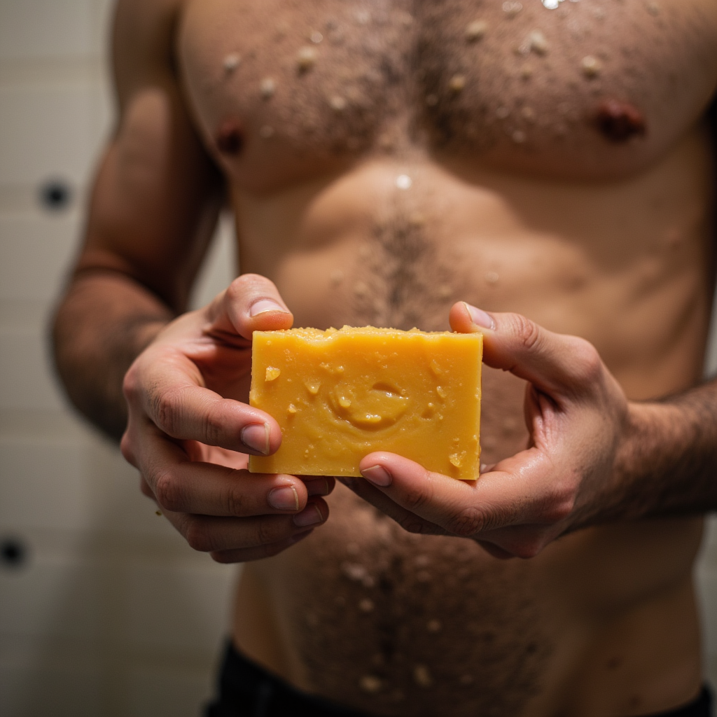 Artisan Handmade Tallow Coffee Soap Rustic and Robust