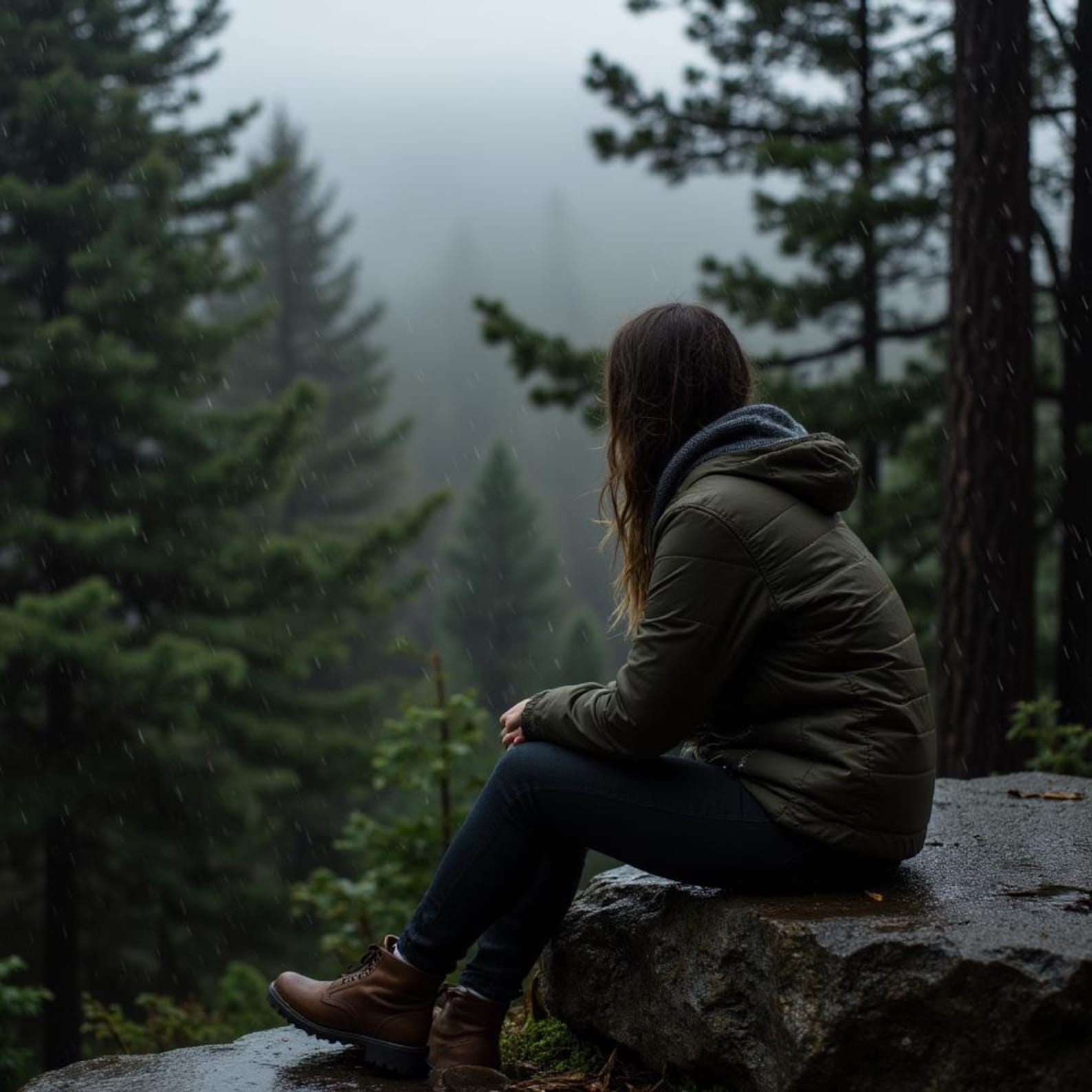 Forest Rain Fragrance – Handcrafted Nature Fragrance, Moss, Pine & Wet Earth Scent UNISEX fresh, earthy, and softly atmospheric