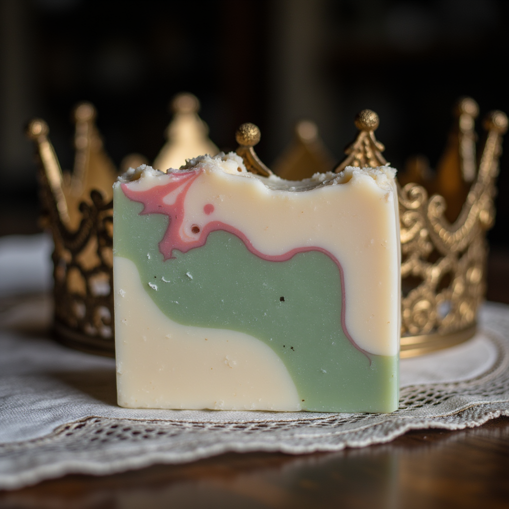 La Reine Floral Tallow Soap| Marie Antoinette Inspired Soap| Handcrafted Natural Soap| Historic Bath Rituals Collection| Minimal Ingredients