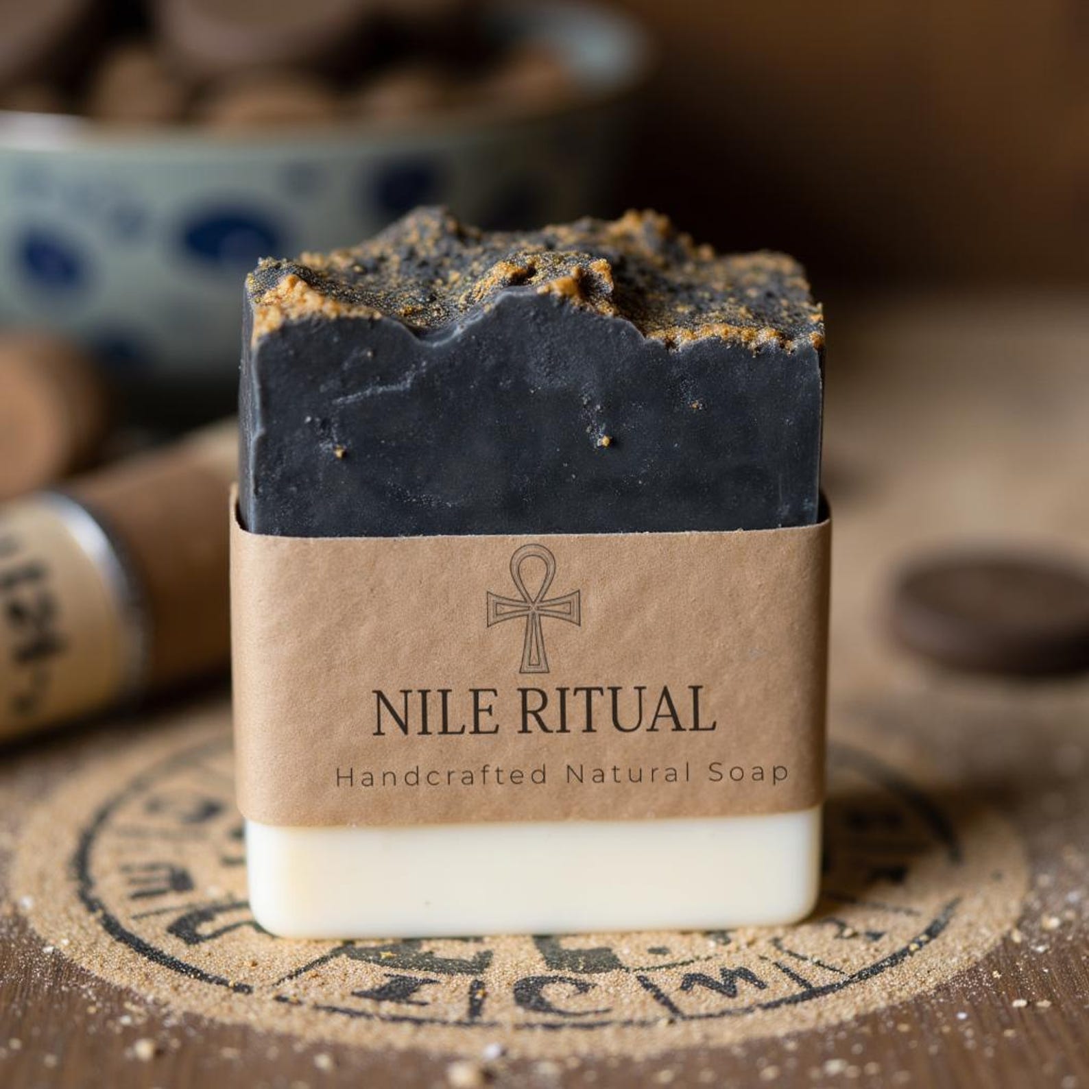Nile Ritual Tallow Soap | Cleopatra Inspired Natural Soap | Handcrafted | Historical Bath Ritual