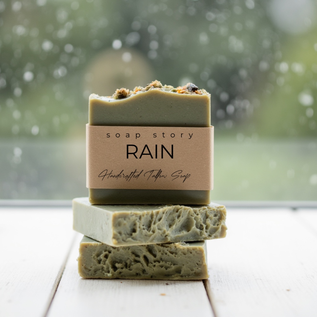 Rain – Fresh Herbal Citrus Cold Process Soap Like a forest walk in the rain
