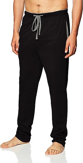 Hanes mens Solid Knit Sleep Pant With Pockets and Drawstring