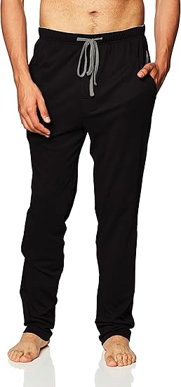 Hanes mens Solid Knit Sleep Pant With Pockets and Drawstring