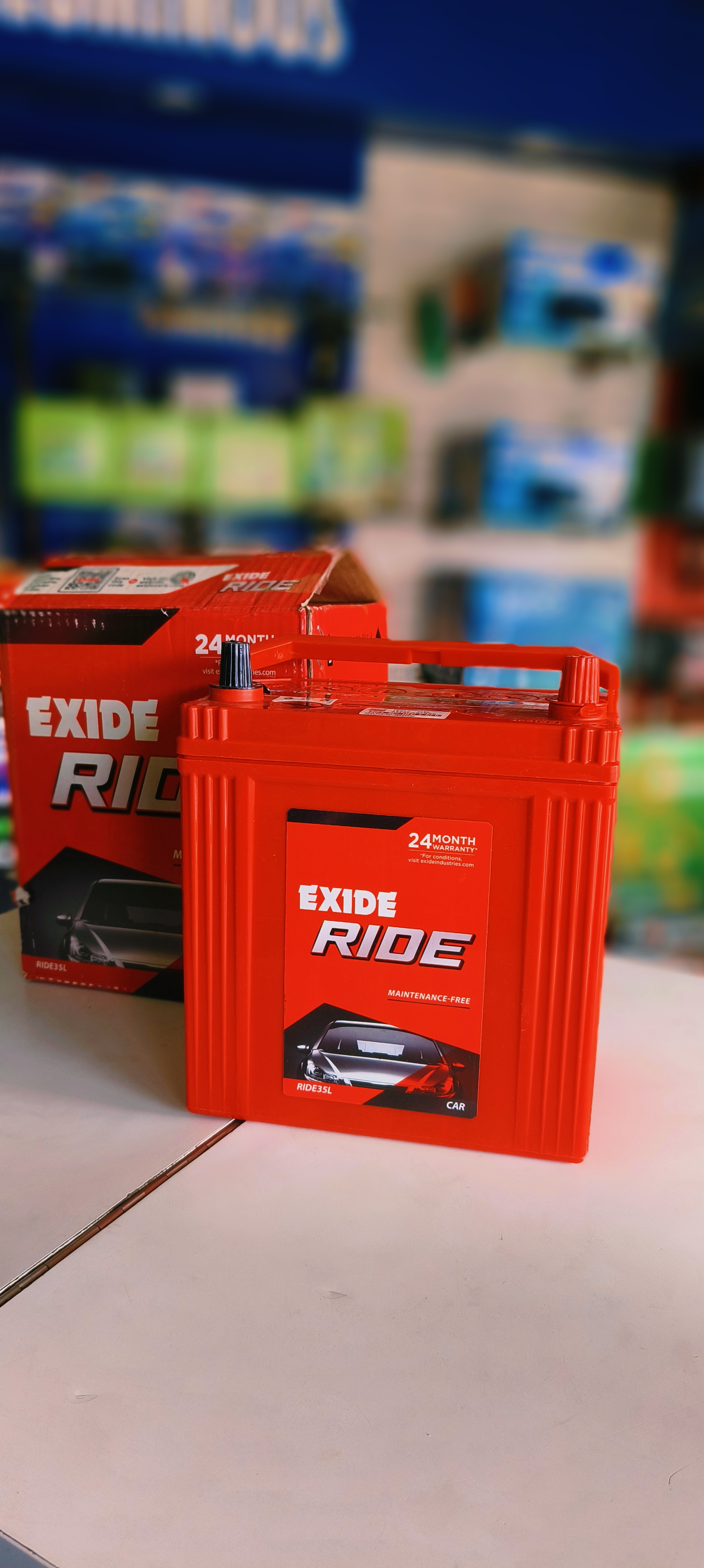 EXIDE RIDE 35L CAR BATTERY 