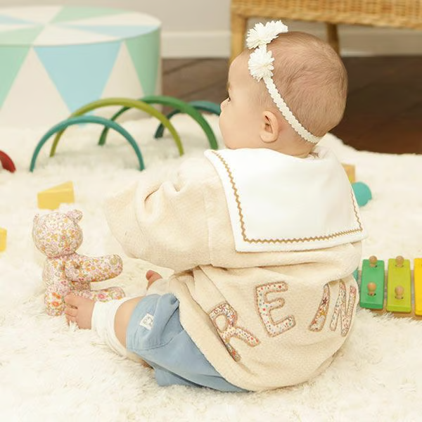 Personalized "First Letter" Baby Jacket – Made in Japan
