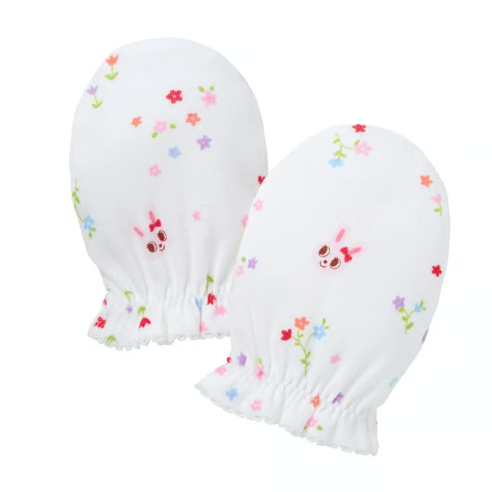 Miki House "Usako" Bunny Baby Mittens with Pure Veil Treatment