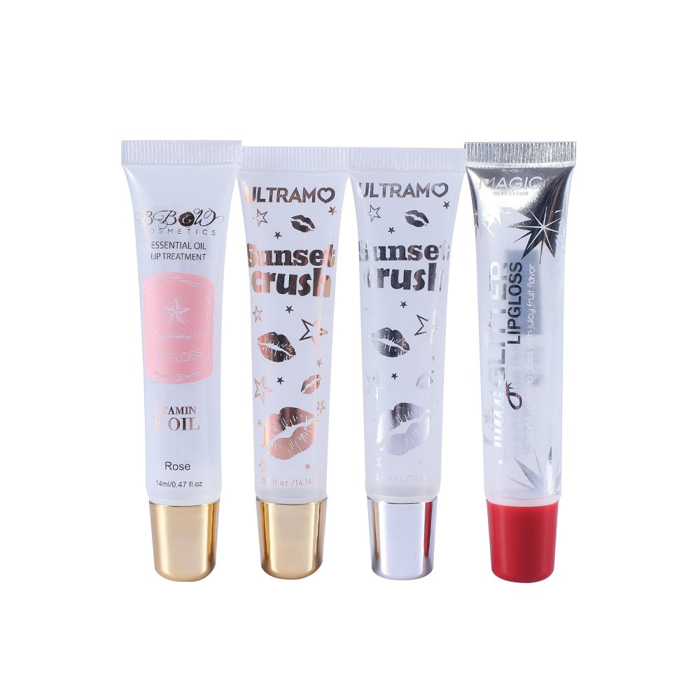 Transparent empty tubes for cosmetic packaging Lip Gloss tube