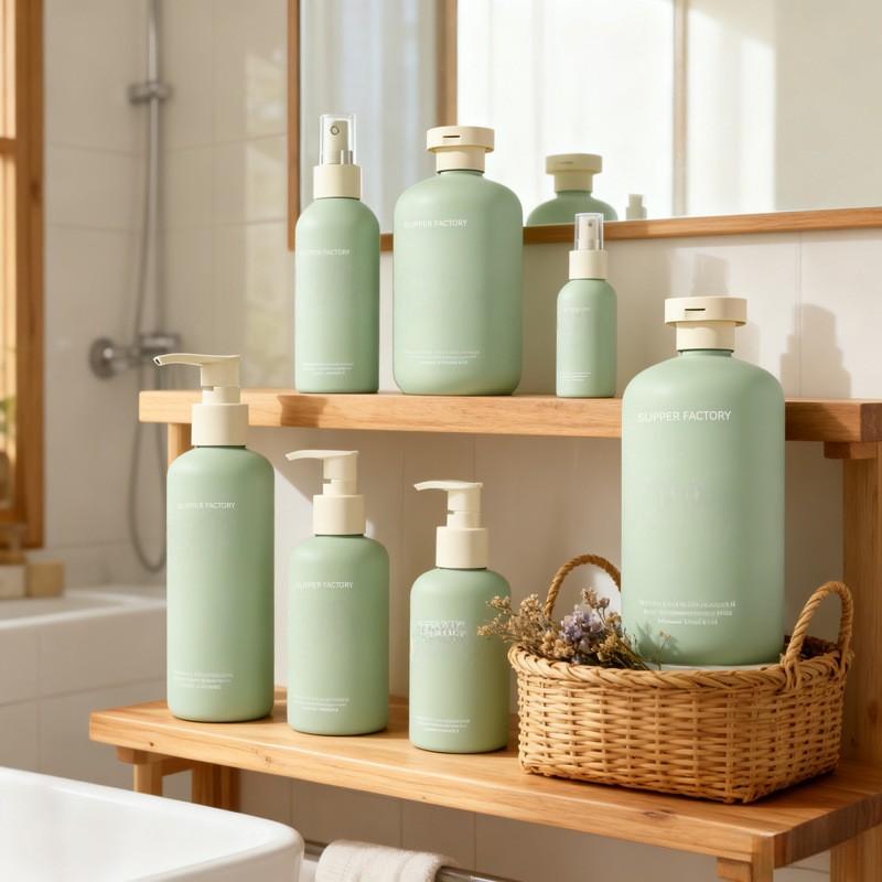 HDPE Shampoo  body Lotion hair conditioner bottle packaging 