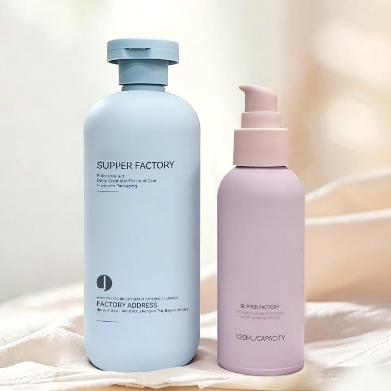 Squeeze the flip-top shampoo and conditioner bottle,HDPET lotion bottl