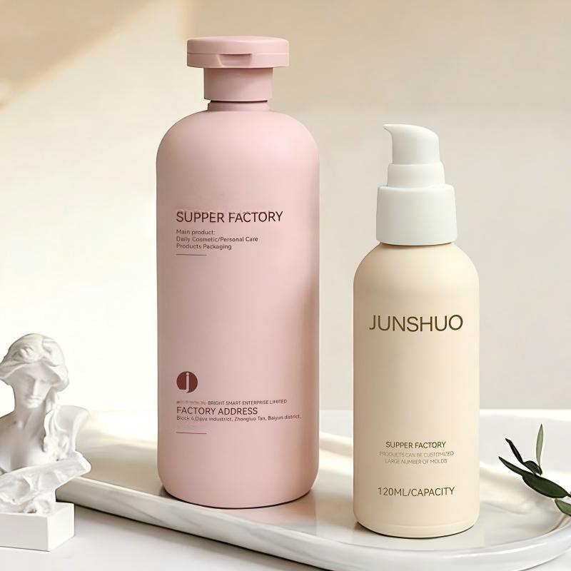 Squeeze the flip-top shampoo and conditioner bottle,HDPET lotion bottl