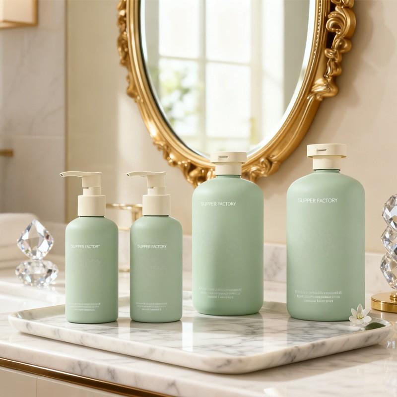 HDPE Shampoo  body Lotion hair conditioner bottle packaging 