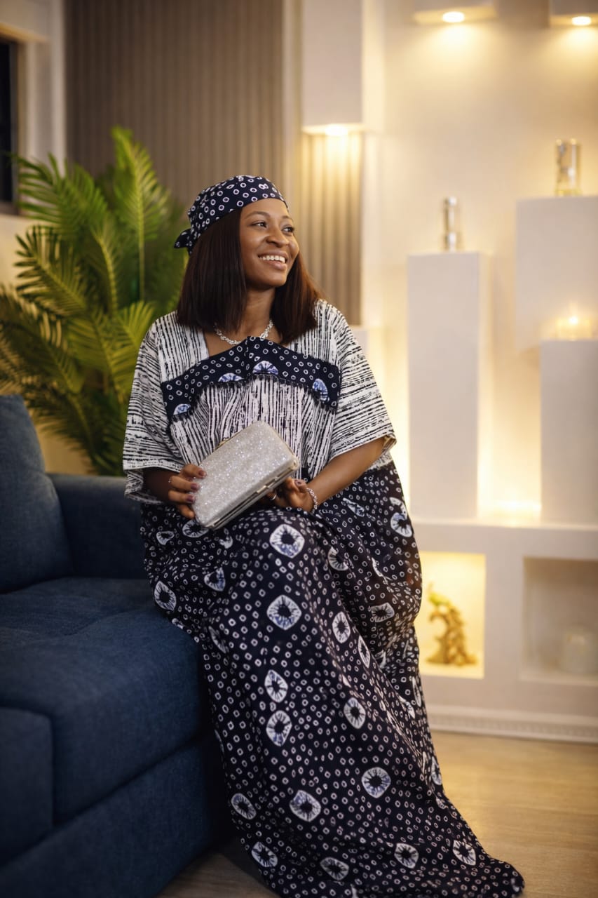 African Ankara Boubou Dress