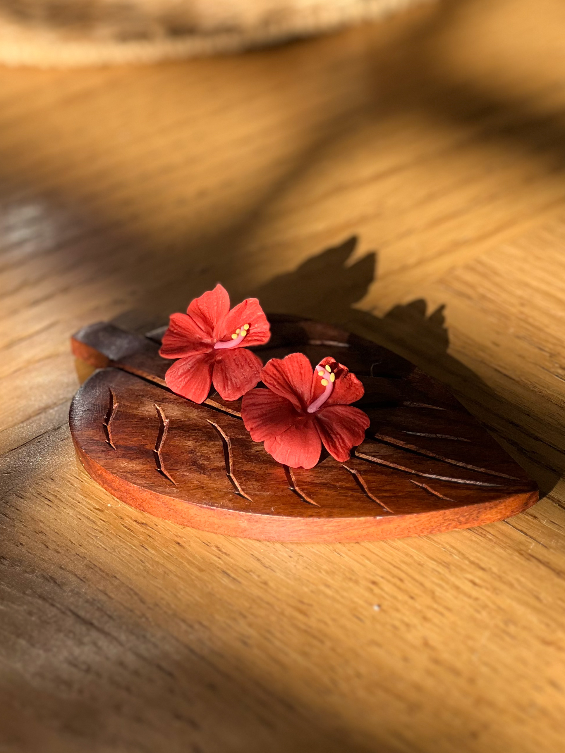 Statement Hibiscus Studs