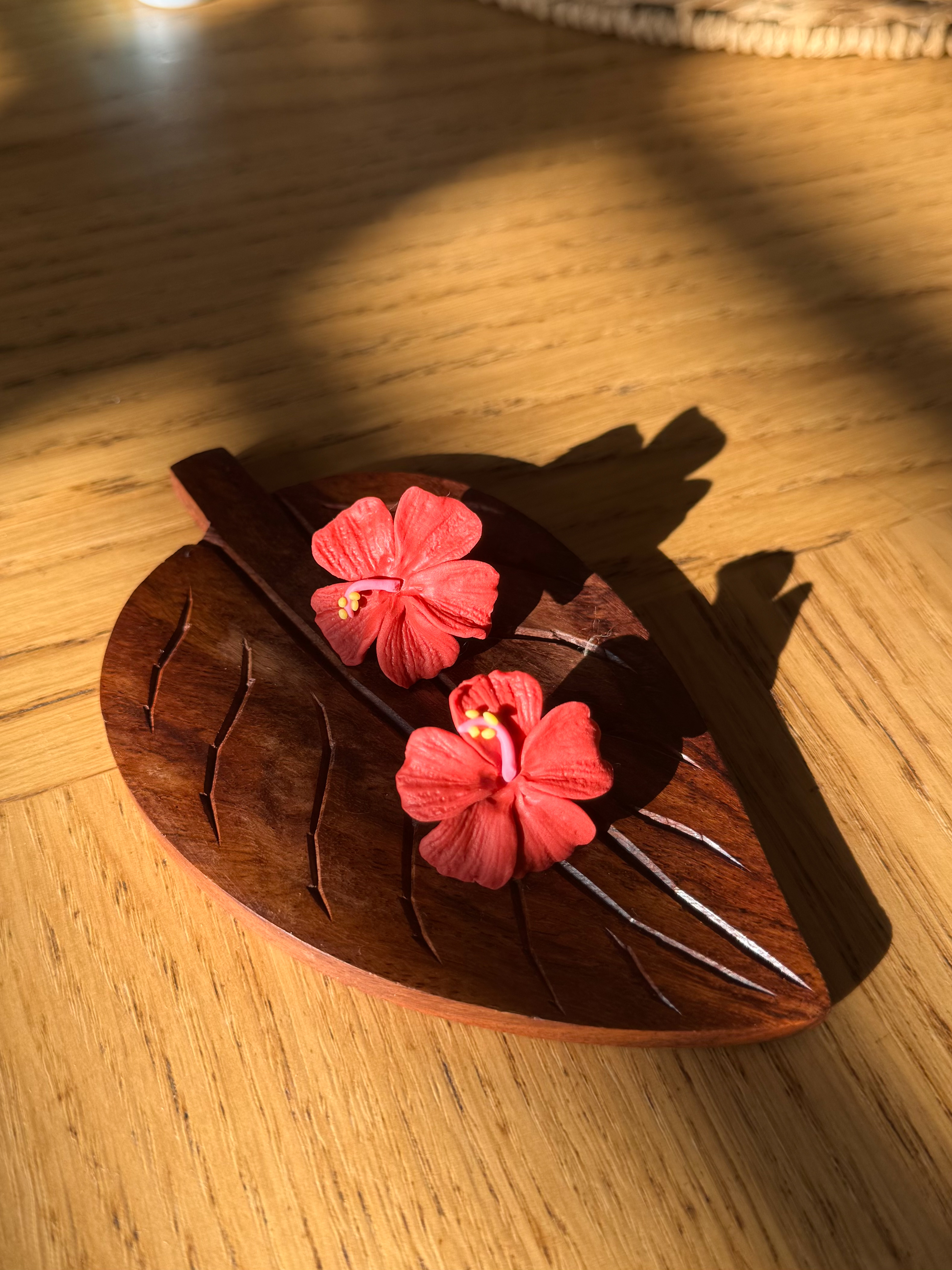 Statement Hibiscus Studs