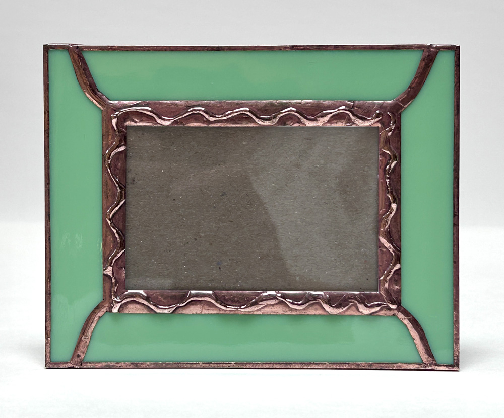 Mint Green Stained Glass Photo Frame