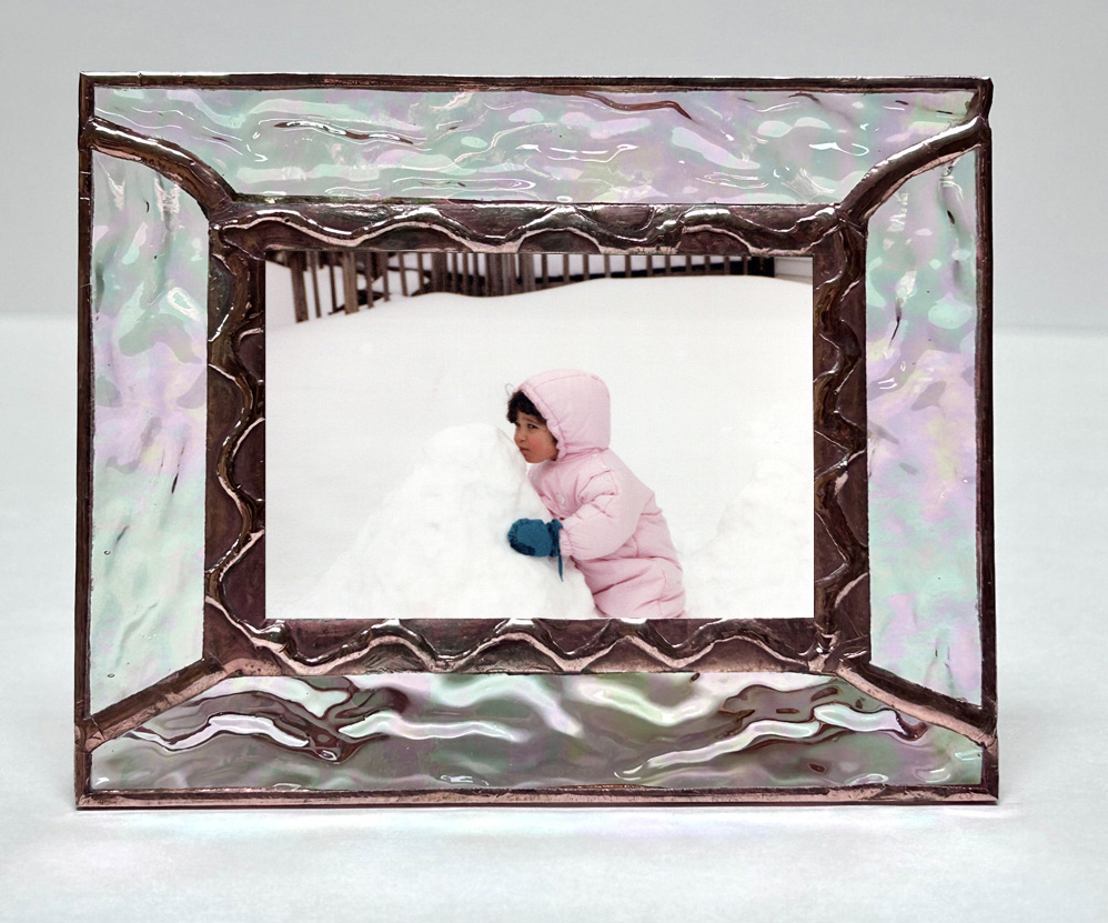 Iridescent Glass Photo Frame