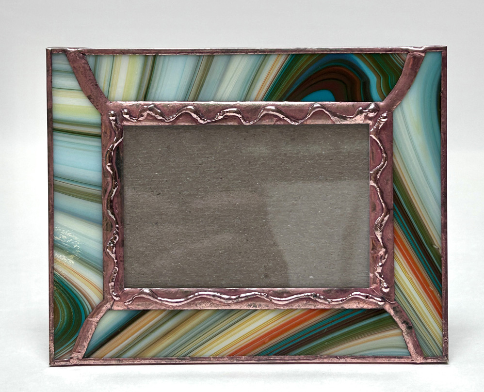 Decorative Stained Glass Photo Frame