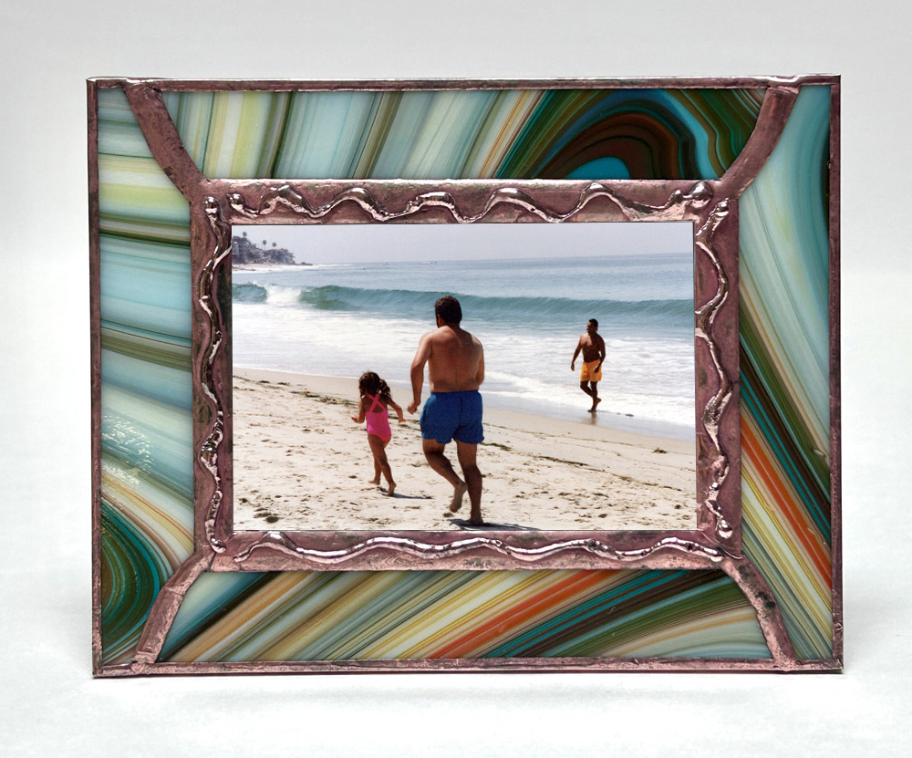 Decorative Stained Glass Photo Frame