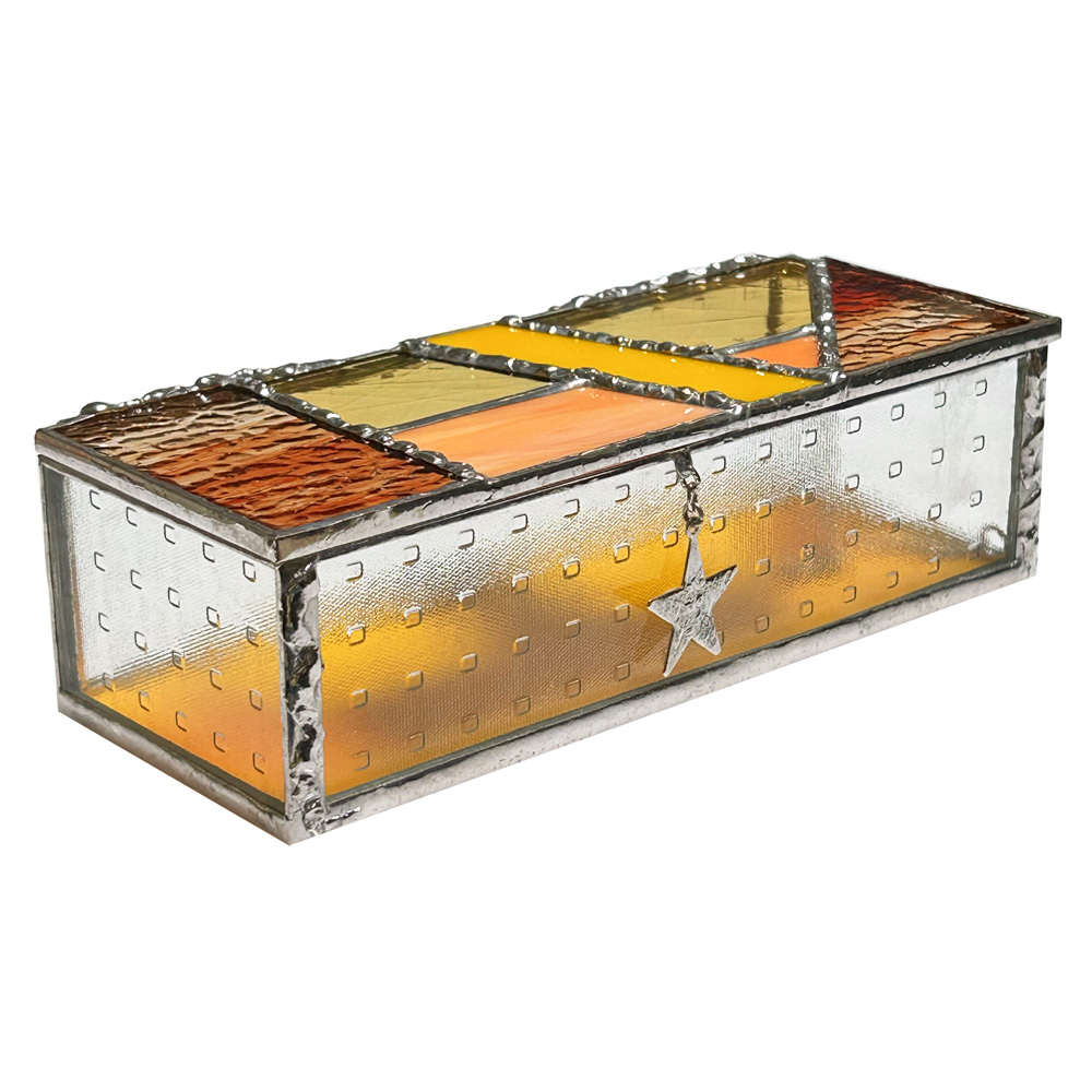 Stained Glass Star Trinket Box