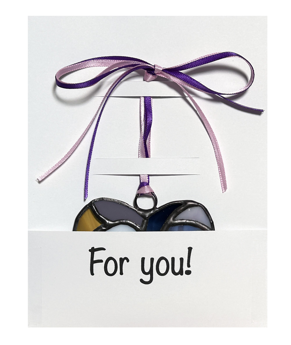 Stained Glass Heart Suncatcher