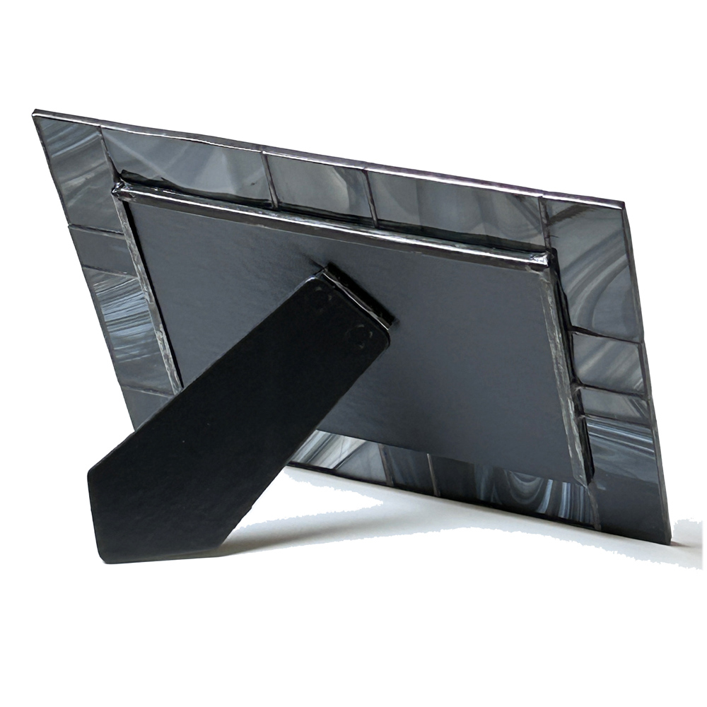 Black Baroque Glass Photo Frame