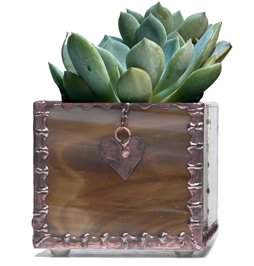 Stained Glass Succulent Planter Set