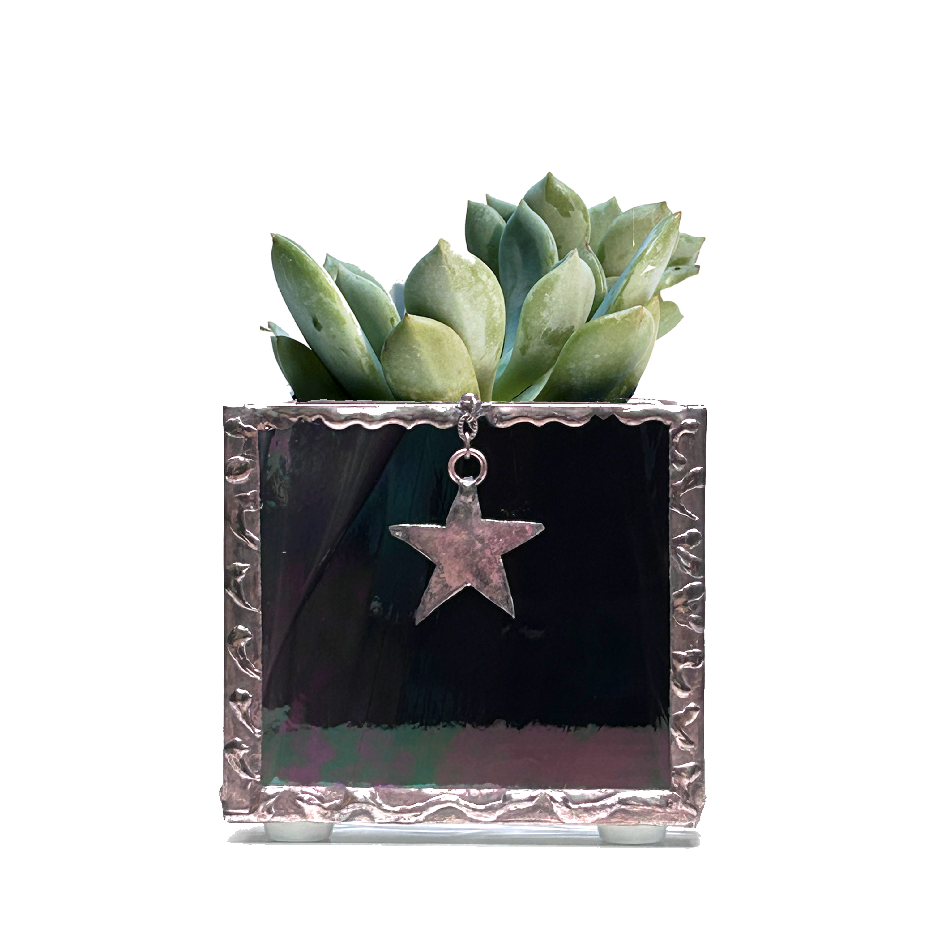 Stained Glass Succulent Planter Set