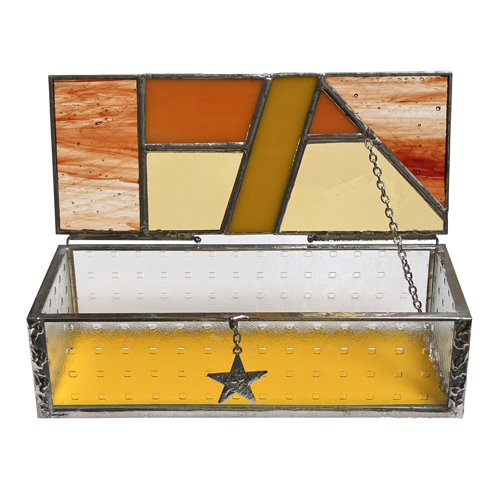 Stained Glass Star Trinket Box