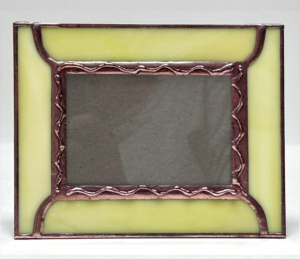 Vintage Style Stained Glass Photo Frame