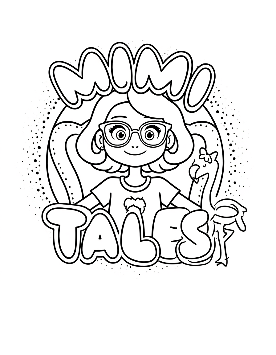 Mimi Tales Coloring Book 10 pages