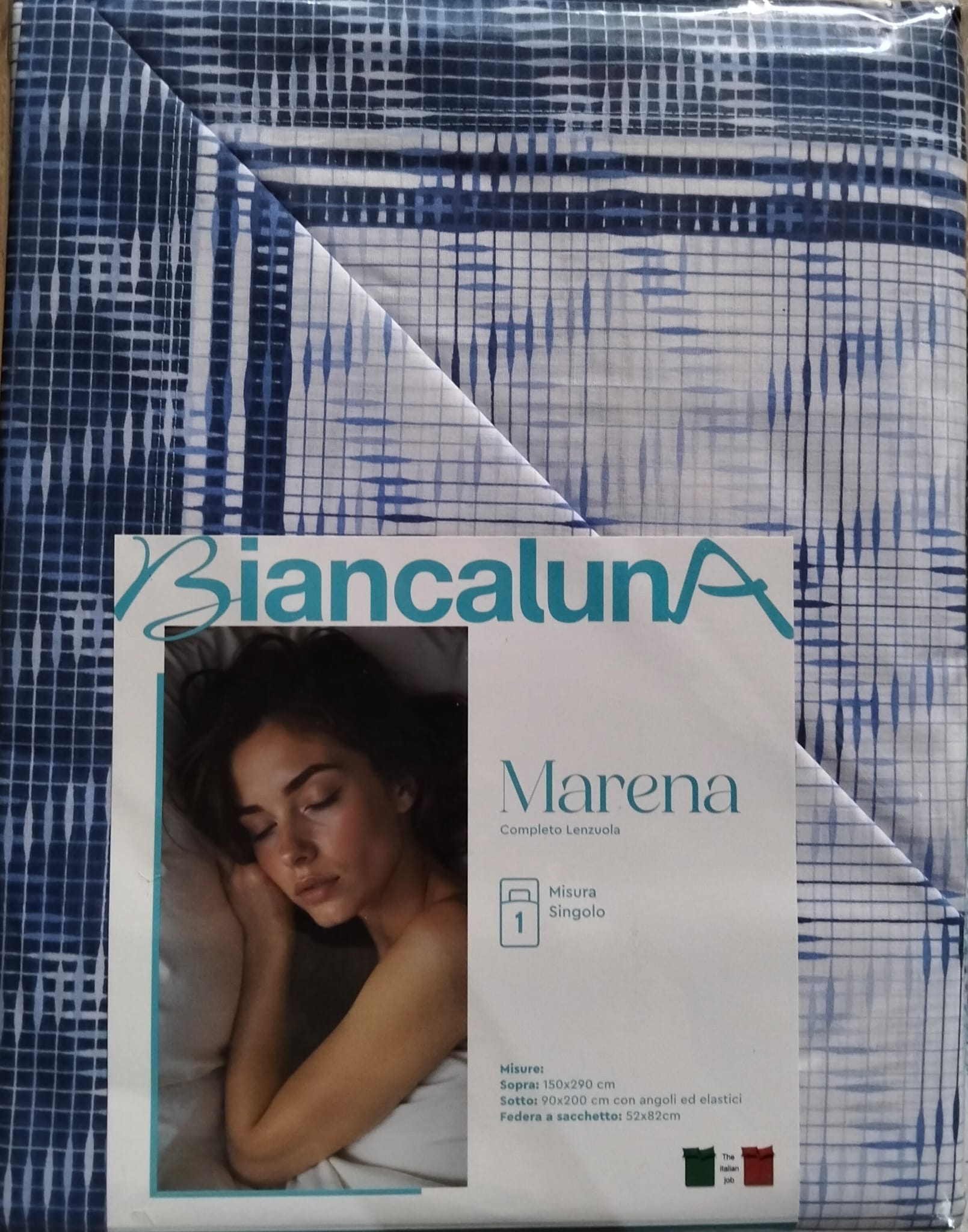 Lenzuola lettino Biancaluna Marena - Completo in Cotone