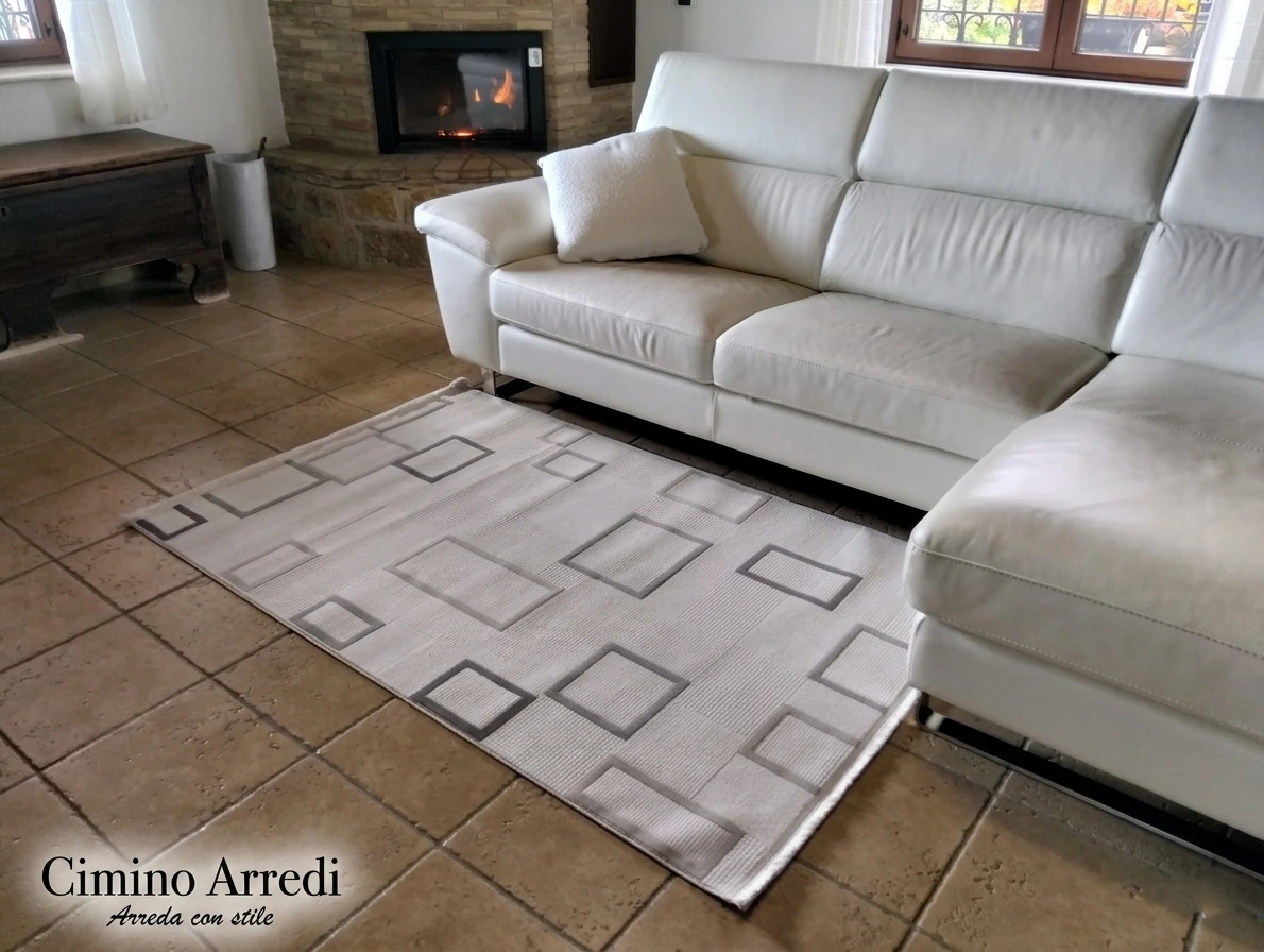 Tappeto Moderno geometrico Deco Avior beige