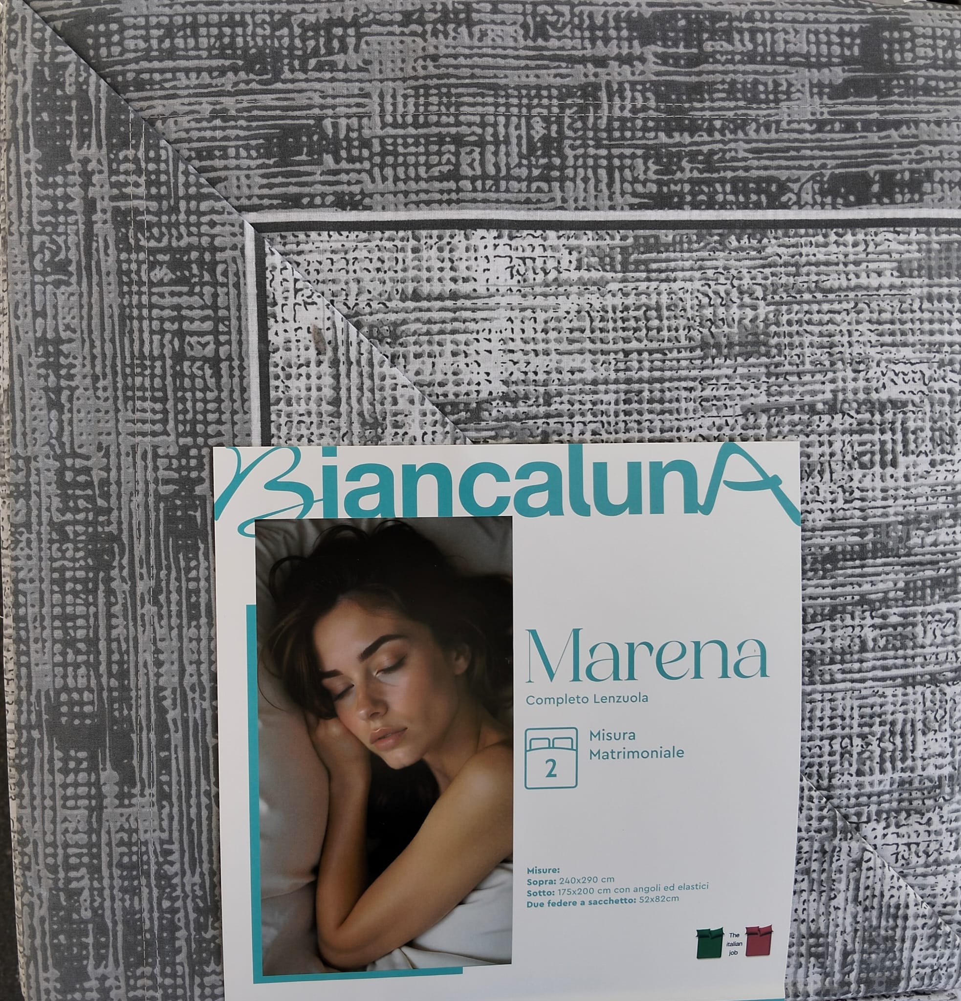 Lenzuola Matrimoniali Biancaluna Marena - Completo in Cotone