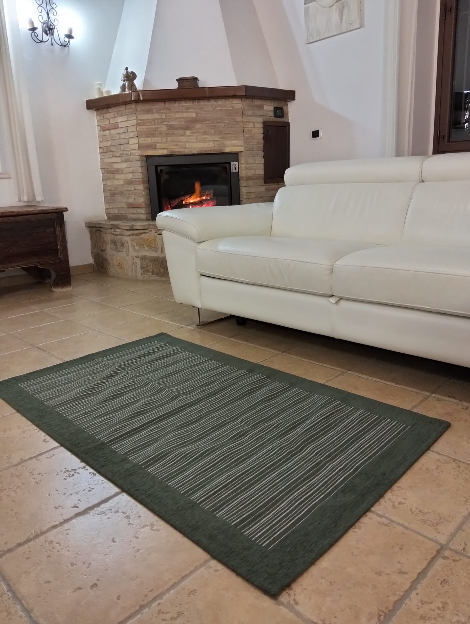 Tappeto Passatoia Stripes by Suardi in Ciniglia Jacquard Antiscivolo