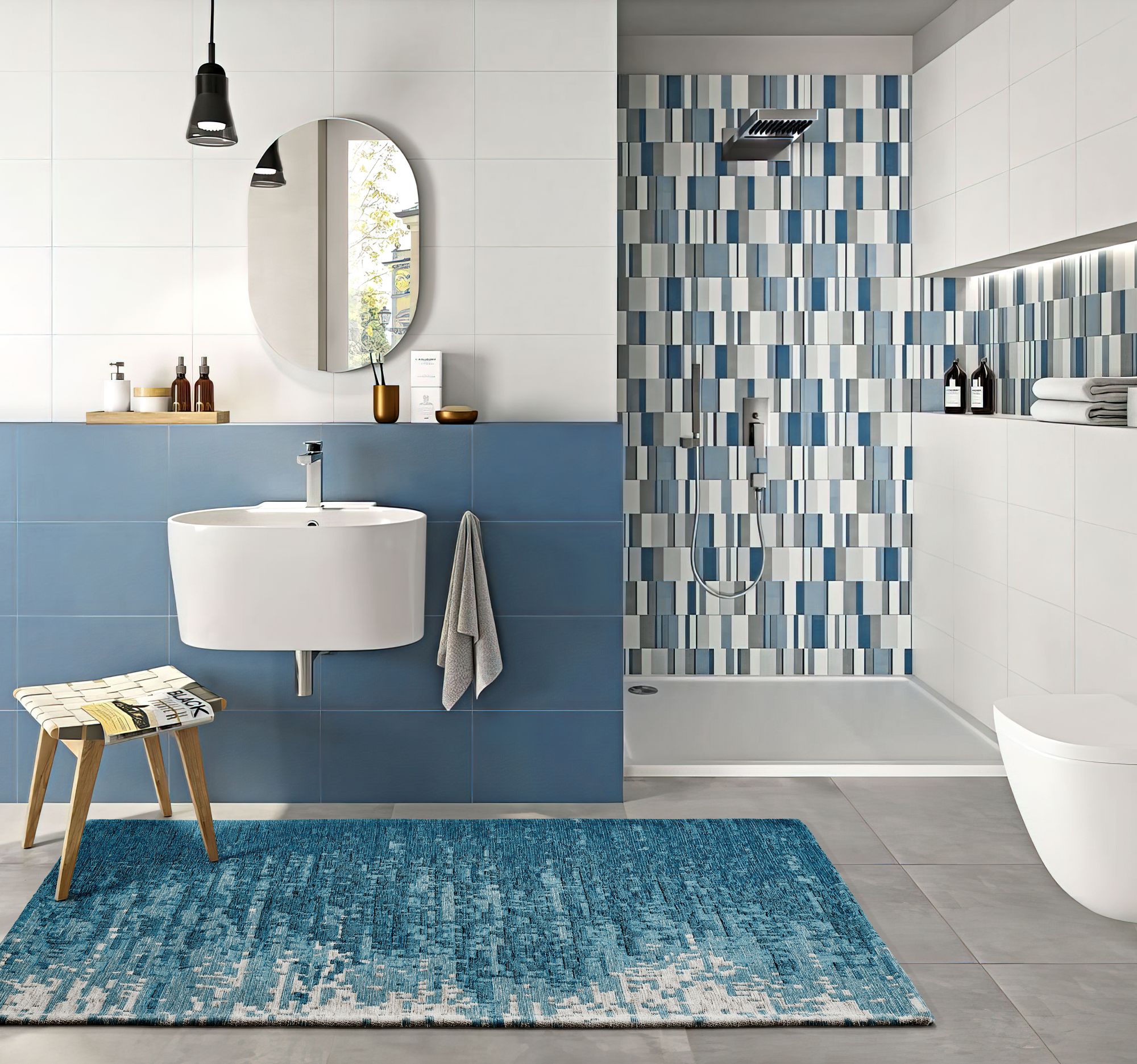 Tappeto Moderno Tamigi By Suardi Antiscivolo Lavabile in Lavatrice - Varie Misure e Colori