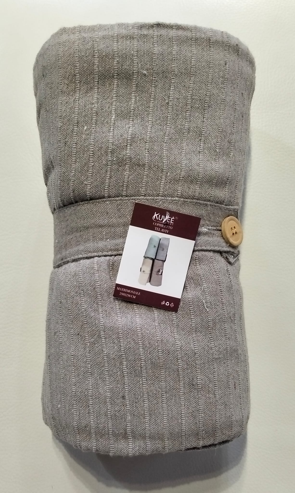 Copriletto matrimoniale Telaviv Kuveè Home 250x250 cm