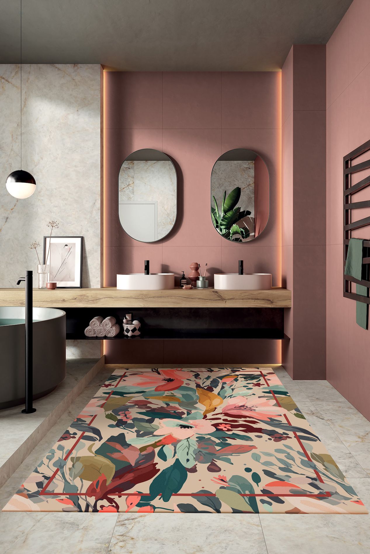 Tappeto Matisse by Suardi con Motivo Artistico Moderno Morbido e Decorativo