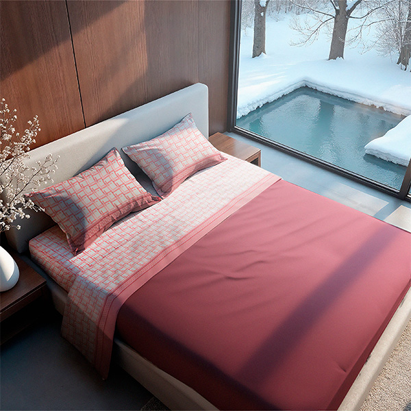 Lenzuola Matrimoniali Biancaluna Marena - Completo in Cotone