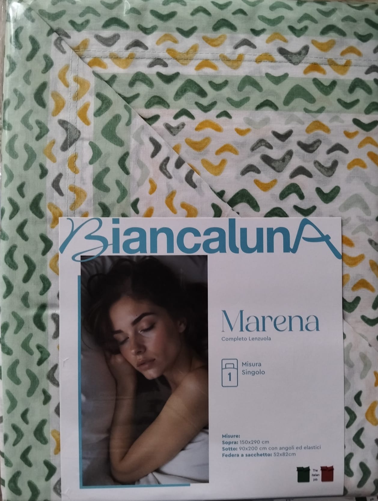 Lenzuola lettino Biancaluna Marena - Completo in Cotone